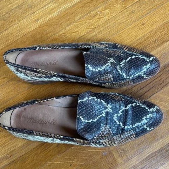 Madewell Snake Print Loafers - Picture 2 of 7